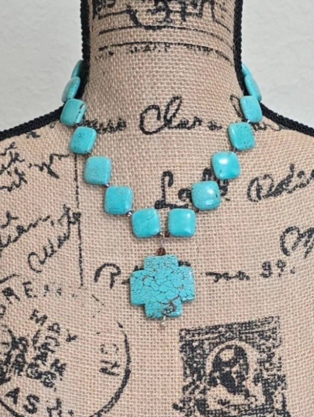 Turquoise Stone Statement Necklace - Women Jewelry